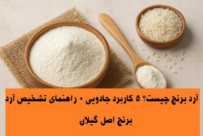 آرد برنج چیست؟ ۵ کاربرد جادویی + راهنمای تشخیص آرد برنج اصل گیلان
